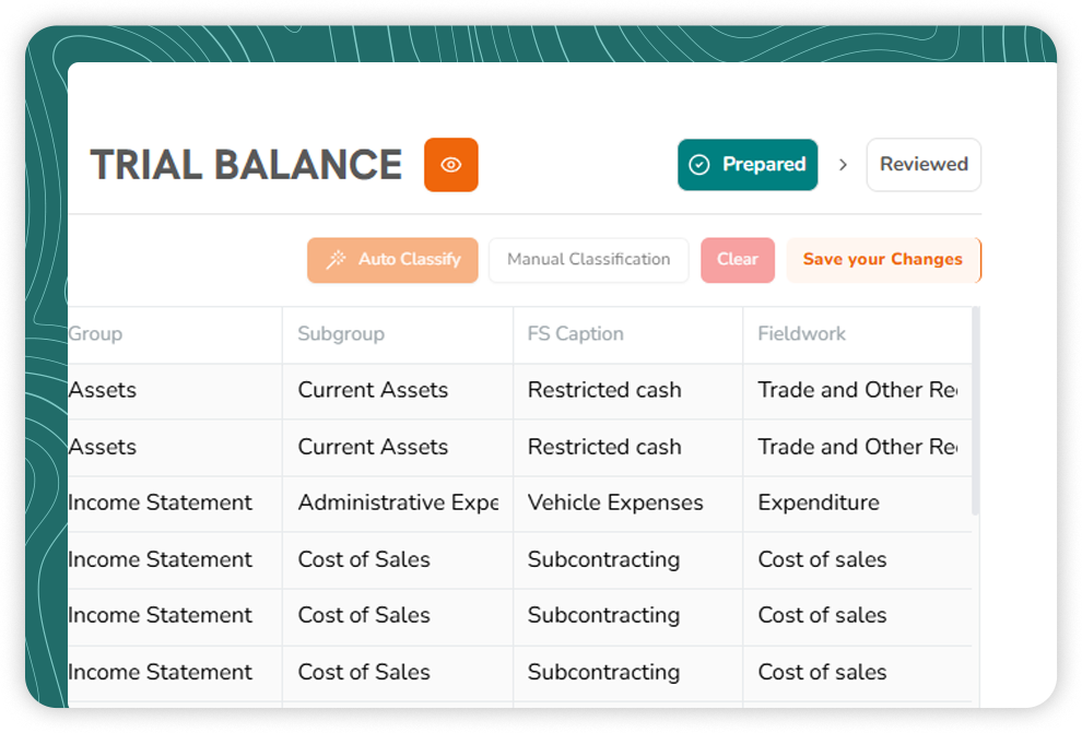 Trial Balance Management